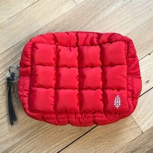 Free People Quilted Mini Case in Red